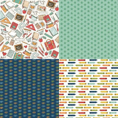24sheets Back To School Theme Scrapbooking DIY Paper