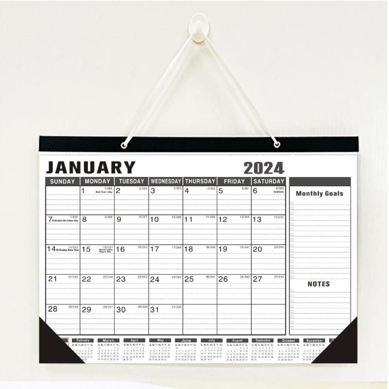 Wall Calendar Jul Dec 18 Months Schedule Paper Hanging