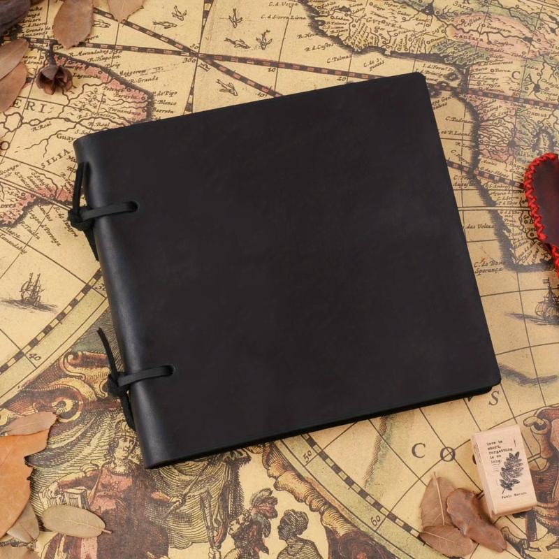 Handcrafted Cowhide Notebook Leather Tied Rope Notepad