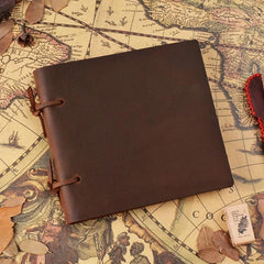 Handcrafted Cowhide Notebook Leather Tied Rope Notepad