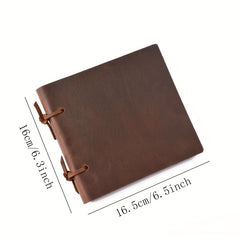 Handcrafted Cowhide Notebook Leather Tied Rope Notepad
