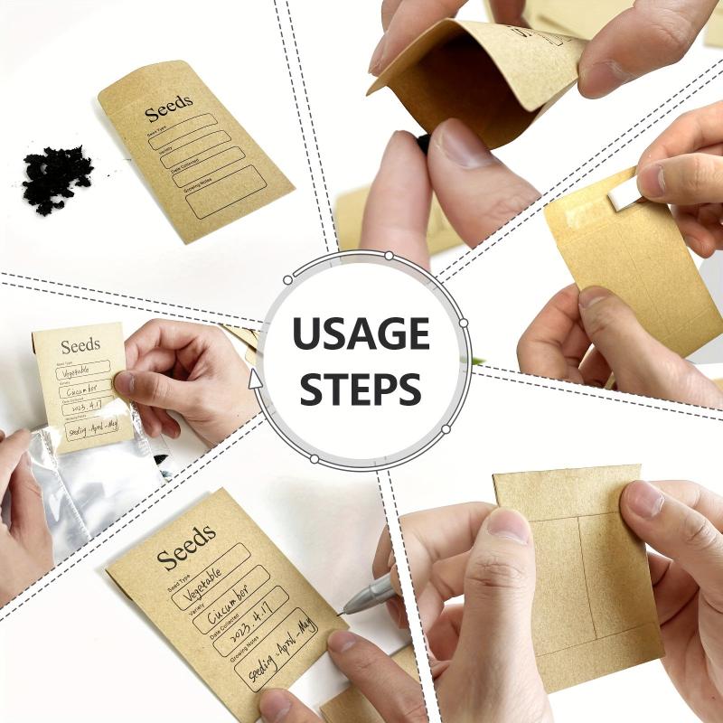 Seed Packet Organizer Garden Seed Storage Protector Clear Pocket
