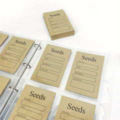 Seed Packet Organizer Garden Seed Storage Protector Clear Pocket
