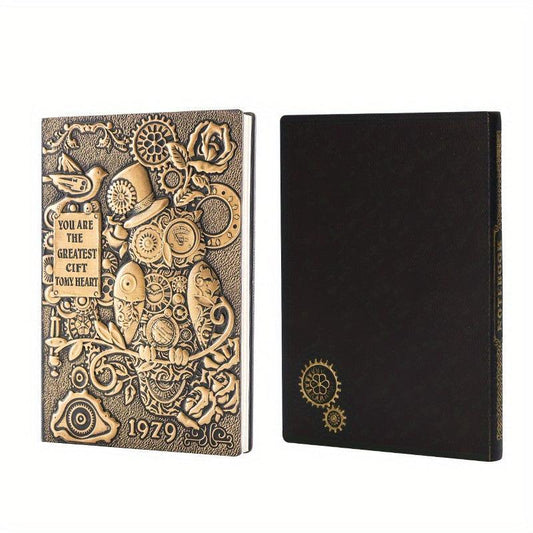 A5 Owl Embossed Notebook Retro Diary