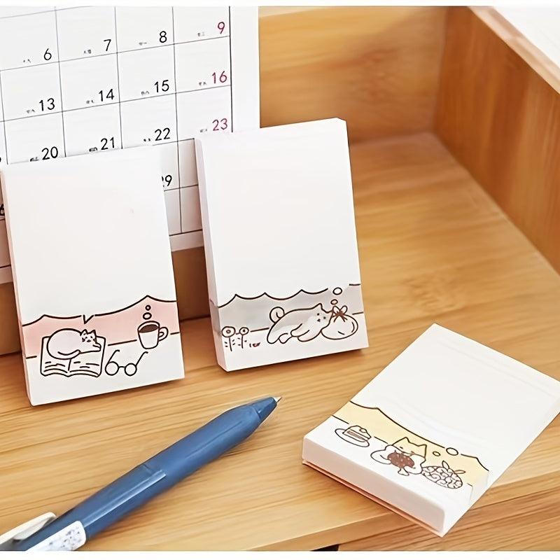 10pcs Cartoon Sticky Notes 80 Pages