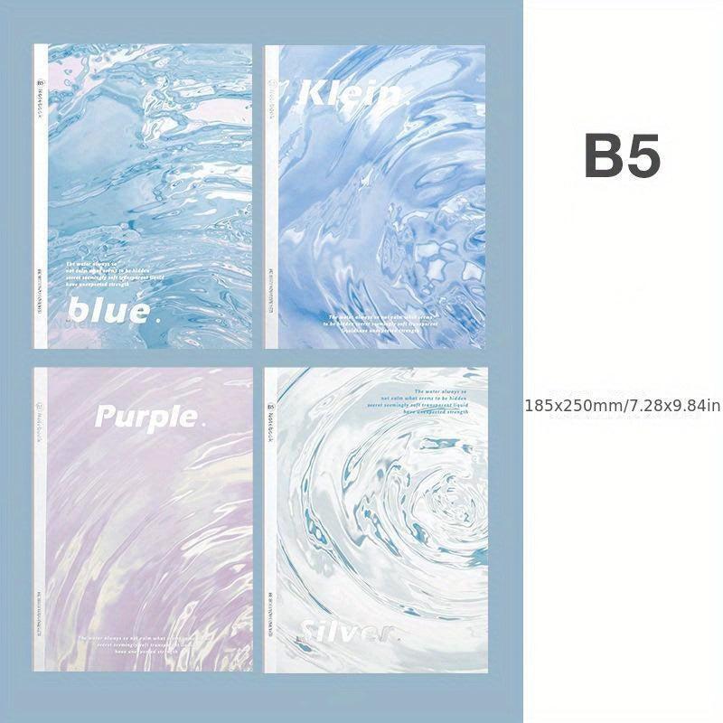 4pcs B5 Notebook Set for Office Sketchbook, Children & Students Writing Book