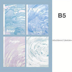 4pcs B5 Notebook Set for Office Sketchbook, Children & Students Writing Book