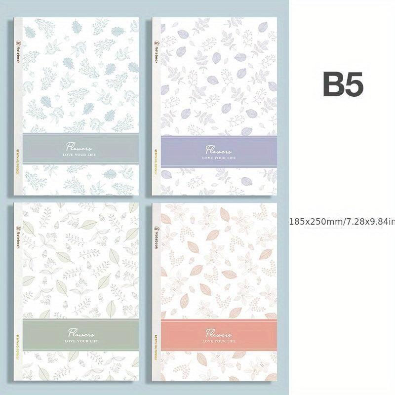 4pcs B5 Notebook Set for Office Sketchbook, Children & Students Writing Book
