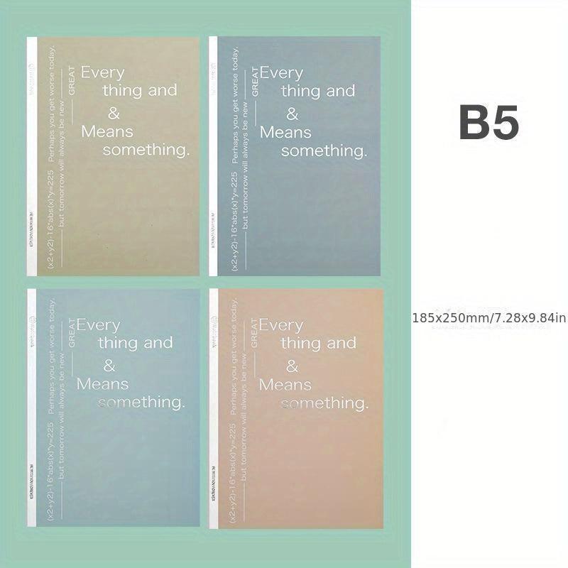 4pcs B5 Notebook Set for Office Sketchbook, Children & Students Writing Book
