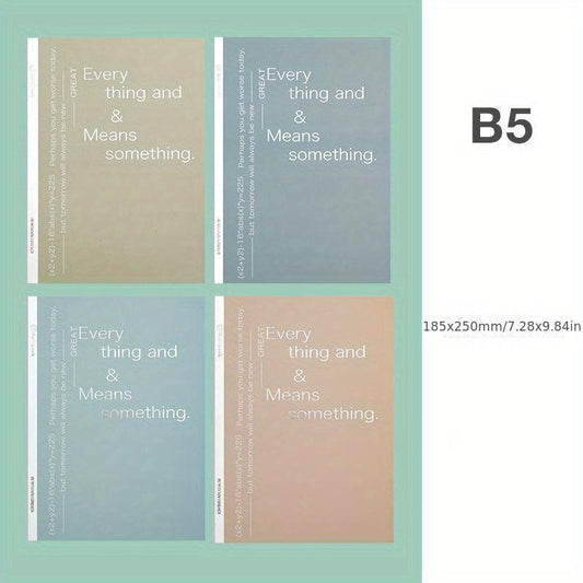 4pcs B5 Notebook Set for Office Sketchbook, Children & Students Writing Book