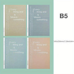 4pcs B5 Notebook Set for Office Sketchbook, Children & Students Writing Book