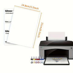 50 Laser No Cut Dark Heat Transfer Paper for T Shirts A5 10 Sheets