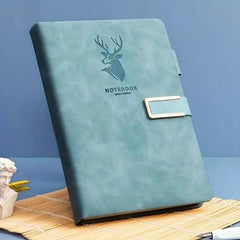 A5 Leather Buckle Notebook for Office and Study