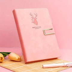 A5 Leather Buckle Notebook for Office and Study