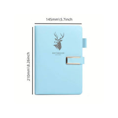 A5 Leather Buckle Notebook for Office and Study