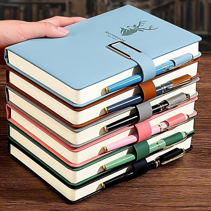 A5 Leather Buckle Notebook for Office and Study