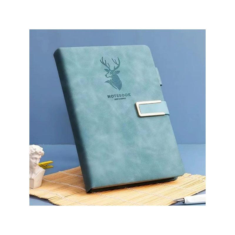 A5 Leather Buckle Notebook for Office and Study