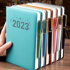 A5 360 Pages Office Leather Business Notepad Thick Leather Diary