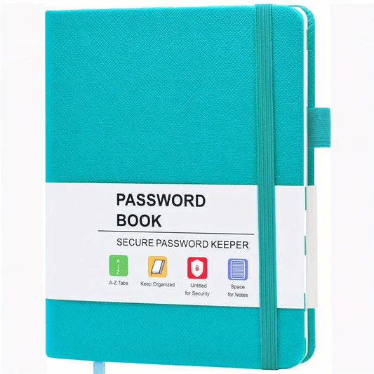 A6 Pocket Size Password Keeper Book with Alphabetical Tabs