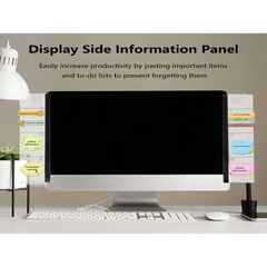 2pcs Office Desk Accessories Monitor Memo Board Sticky Note Holder