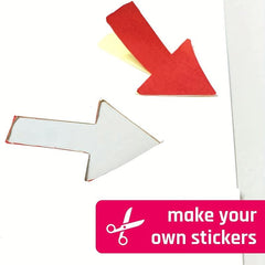 30 Sheets Matte A4 Size Printable Stickers for Laser Inkjet Printing