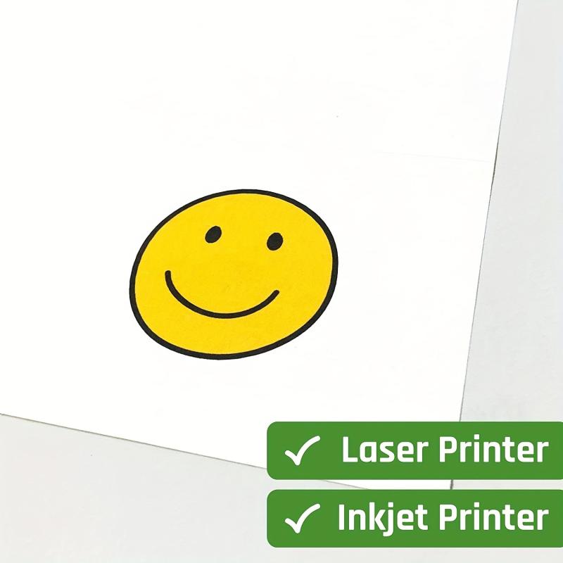 30 Sheets Matte A4 Size Printable Stickers for Laser Inkjet Printing