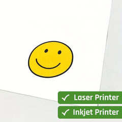 30 Sheets Matte A4 Size Printable Stickers for Laser Inkjet Printing
