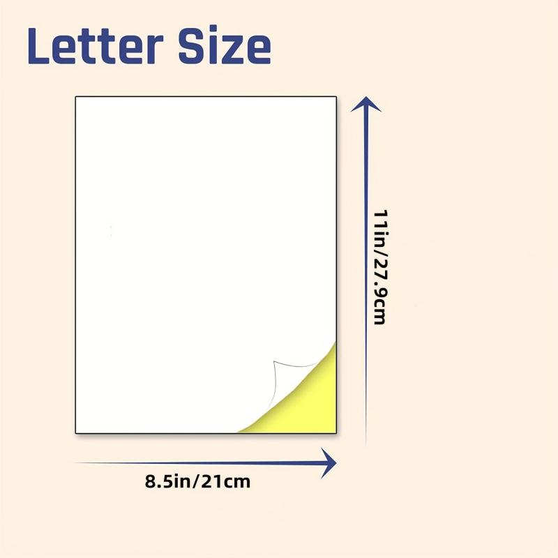 30 Sheets Matte A4 Size Printable Stickers for Laser Inkjet Printing