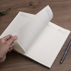 B5 Soft Leather Notebook 120 Pages Waterproof Cover Comfortable to Hold