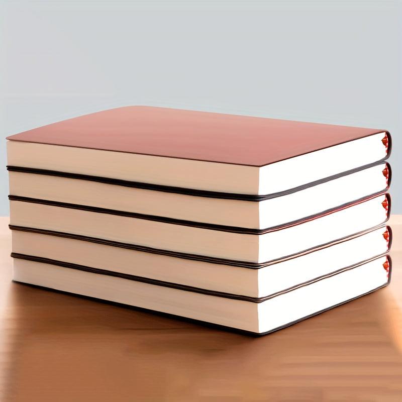 B5 Soft Leather Notebook 120 Pages Waterproof Cover Comfortable to Hold
