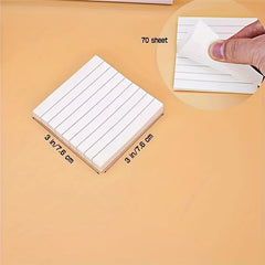 10 Pastel Lined Sticky Notes Pads - Home Office School Supplies