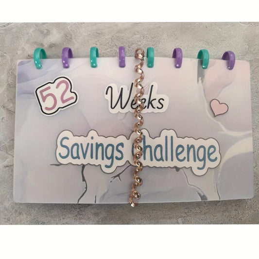 52 Week Savings Challenge Binder with Cash Envelopes