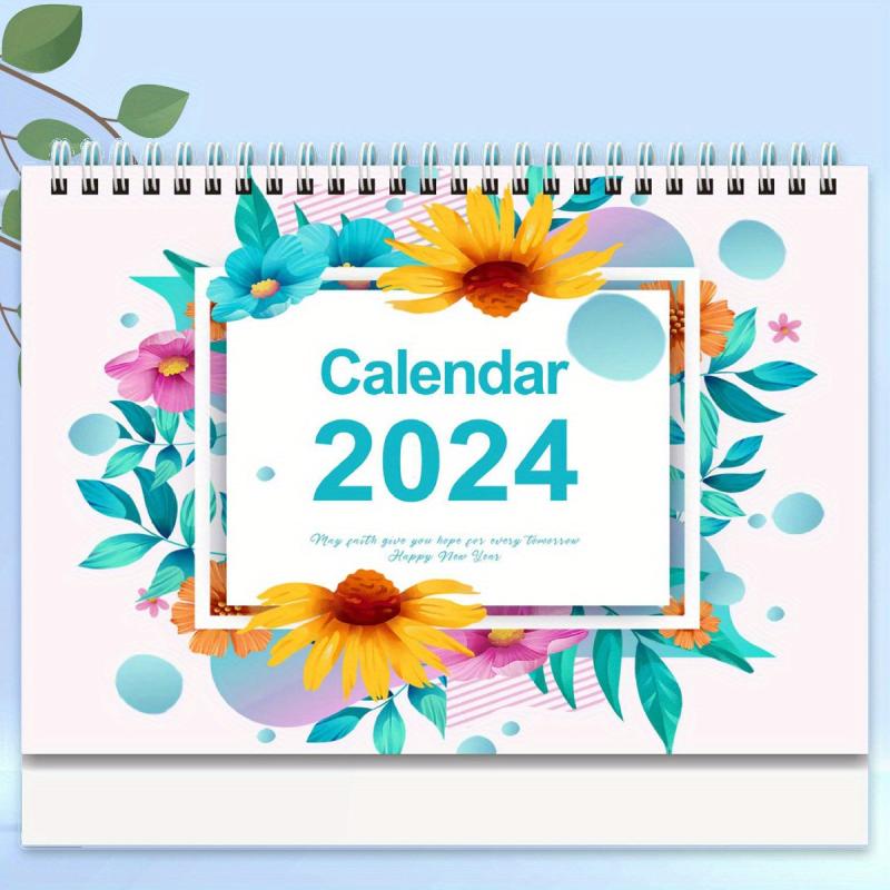 Desk Calendar Planner 12 Monthly Desktop Calendar With To Do Notebook
