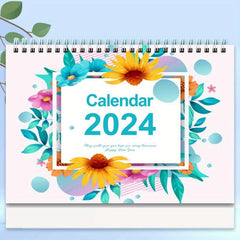 Desk Calendar Planner 12 Monthly Desktop Calendar With To Do Notebook