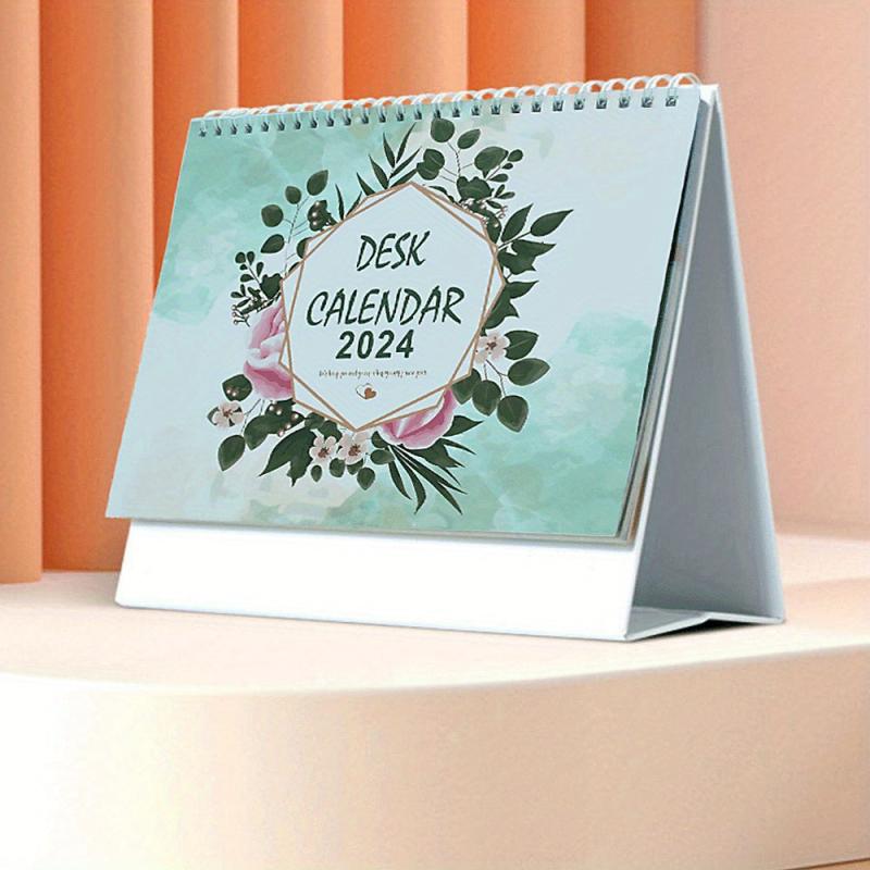 Desk Calendar Planner 12 Monthly Desktop Calendar With To Do Notebook
