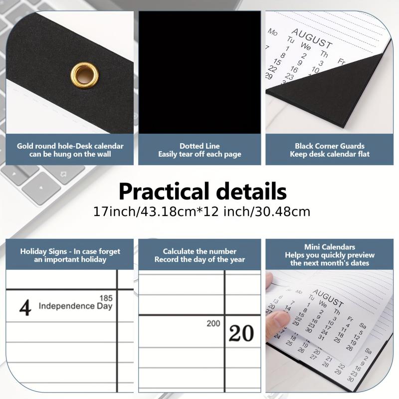 Large Desk Calendar 18 Months 43 X 30 To Do List October-March Home Office