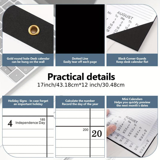 Large Desk Calendar 18 Months 43 X 30 To Do List October-March Home Office