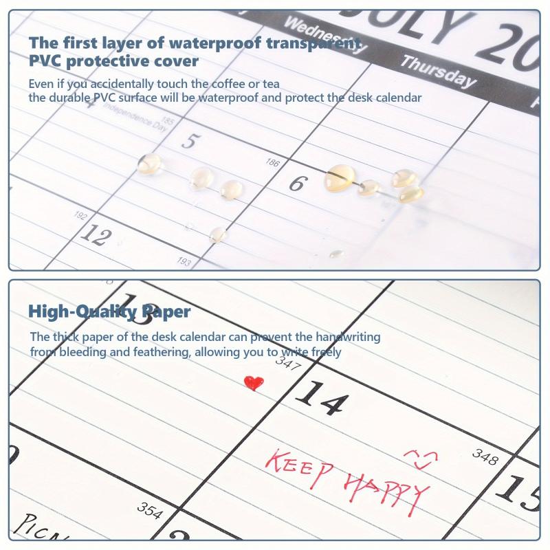 Large Desk Calendar 18 Months 43 X 30 To Do List October-March Home Office