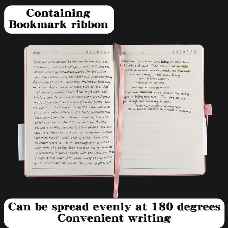 A5A6 Strap Book Notebook Portable Solid Notepad