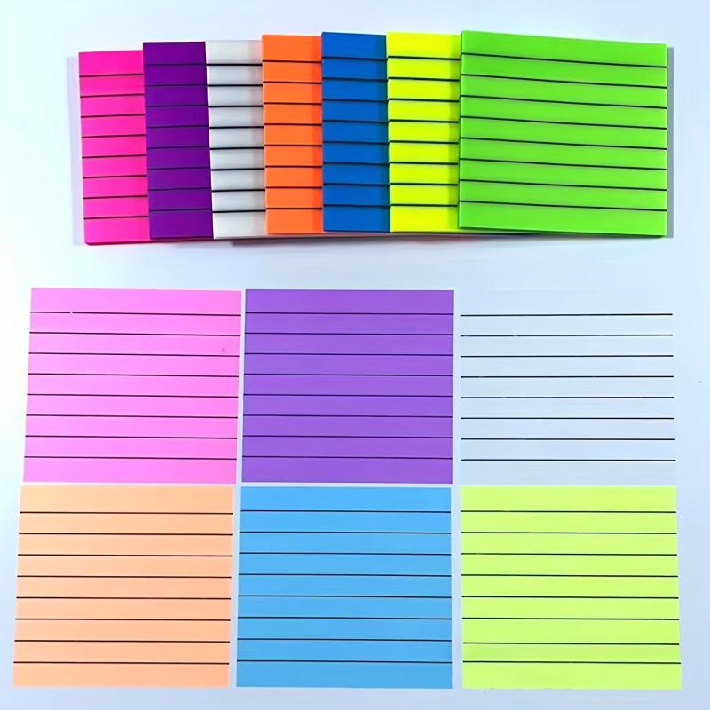 Lined Translucent Sticky Notes 7.62x7.62 cm - Clear Sticky Notes