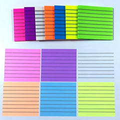 Lined Translucent Sticky Notes 7.62x7.62 cm - Clear Sticky Notes