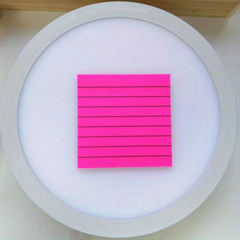 Lined Translucent Sticky Notes 7.62x7.62 cm - Clear Sticky Notes