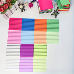Lined Translucent Sticky Notes 7.62x7.62 cm - Clear Sticky Notes