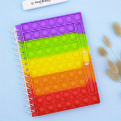Bubble Music Decompression Notebook with Pen Slot 80 Sheets