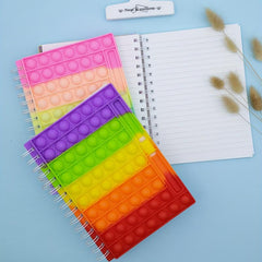 Bubble Music Decompression Notebook with Pen Slot 80 Sheets