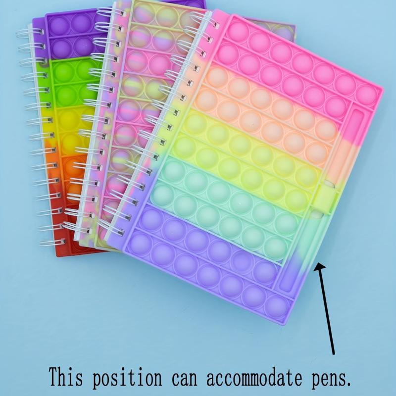 Bubble Music Decompression Notebook with Pen Slot 80 Sheets