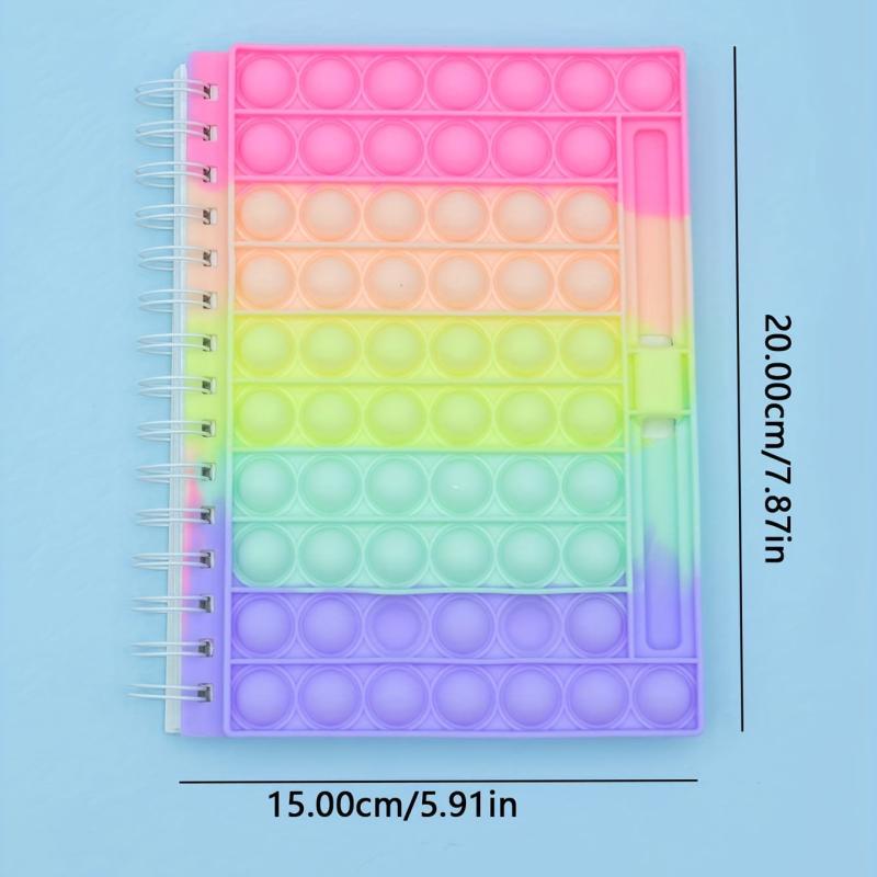 Bubble Music Decompression Notebook with Pen Slot 80 Sheets