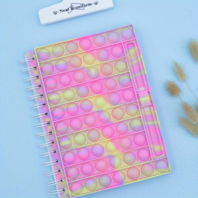 Bubble Music Decompression Notebook with Pen Slot 80 Sheets