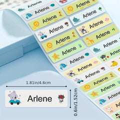 Personalize Your Kids' School Supplies with Animal Style Name Stickers