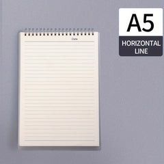 A5 B5 80 Pg Spiral Grid Notebook Leather Diary